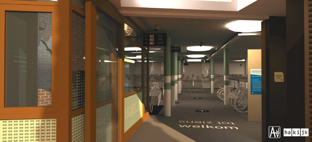 AJV HAKIJK fietsenstalling Lange Mare CAD