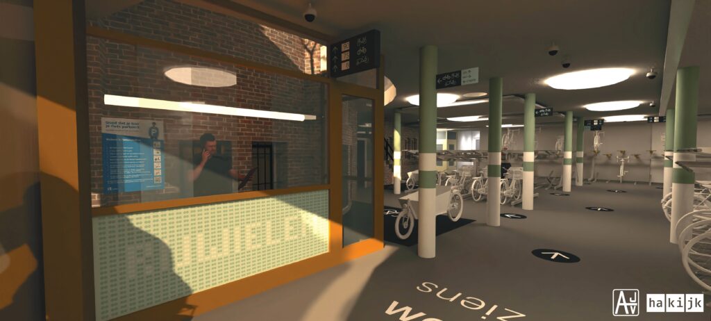 AJV HAKIJK nieuwe fietsenstalling Lange Mare CAD