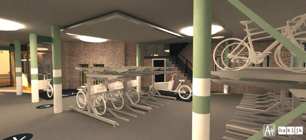 AJV HAKIJK fietsenstalling Lange Mare CAD